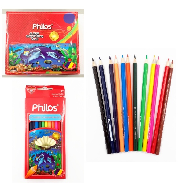 

Pensil Warna Kayu Classic Panjang Philos PH-5856