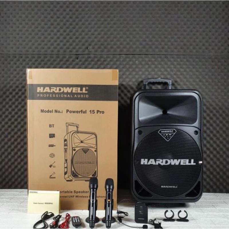 Speaker Portable Meeting Hardwell Powerfull 15 15inch Original