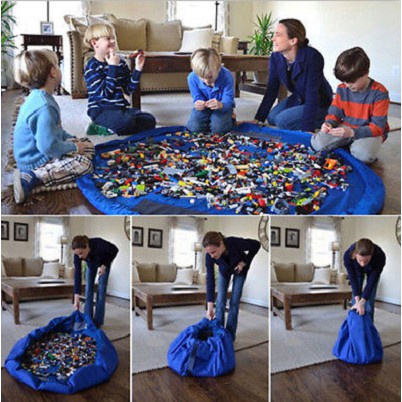 familygames TAS SERUT MAINAN toy storage bag tempat lego tas lego box mainan kotak mainan tas make up tas piknik Jumbo T009