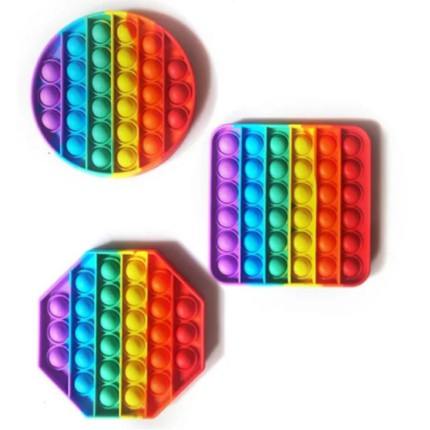 Pop It Fidget Toy Rainbow Mainan Anak Pop it Fidget Toy Murah-3