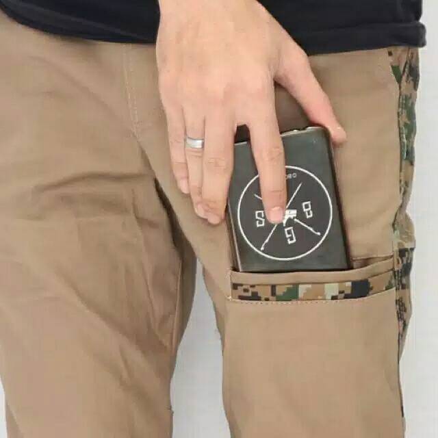 Celana Jogger List Army /Celana Panjang Joger Pocket Celana Santai Katun PREMIUM Tebal Gunung Hiking