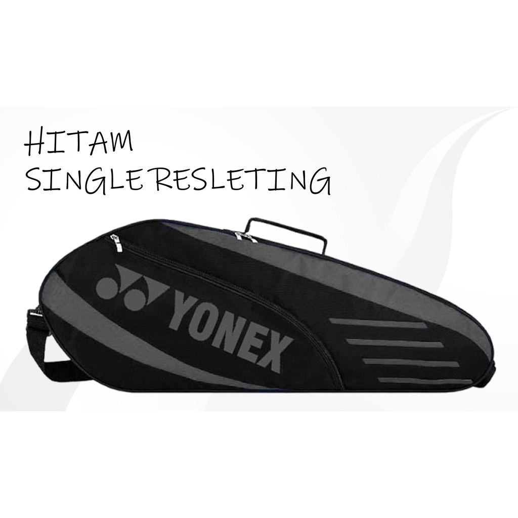 Bisa COD Tas Raket Badminton Murah Yonex 1R Single Resleting Tali Panjang Selempang