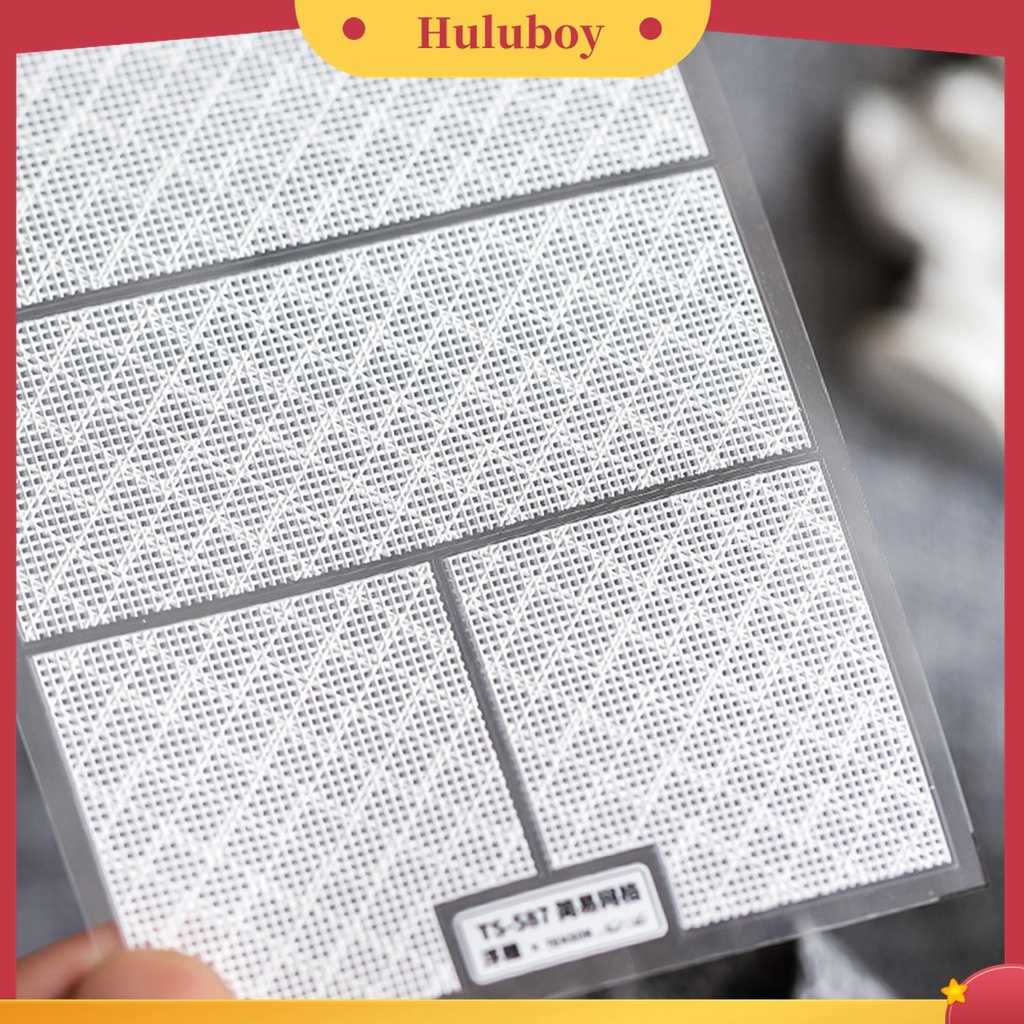 Huluboy Huluboy♡ Stiker Kuku Mesh Hollow Efek 5D Warna Putih Untuk Nail Art