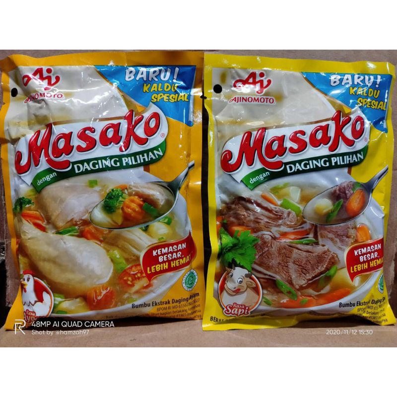 

MASAKO 250 GRAM MASAKO SAPI & AYAM PENYEDAP RASA BEST SELLER