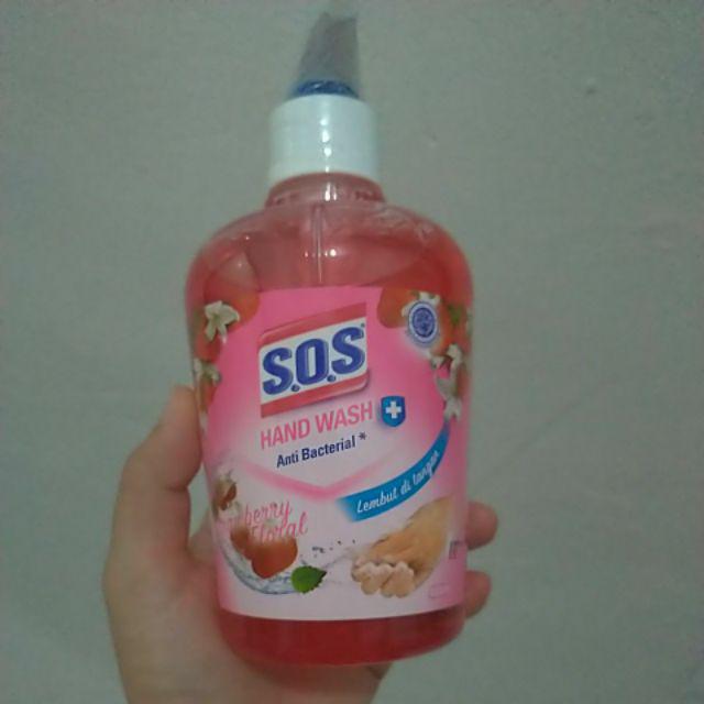 Sos Hand Wash/cuci Tangan Anti Bacterial Pump/pompa 400ml