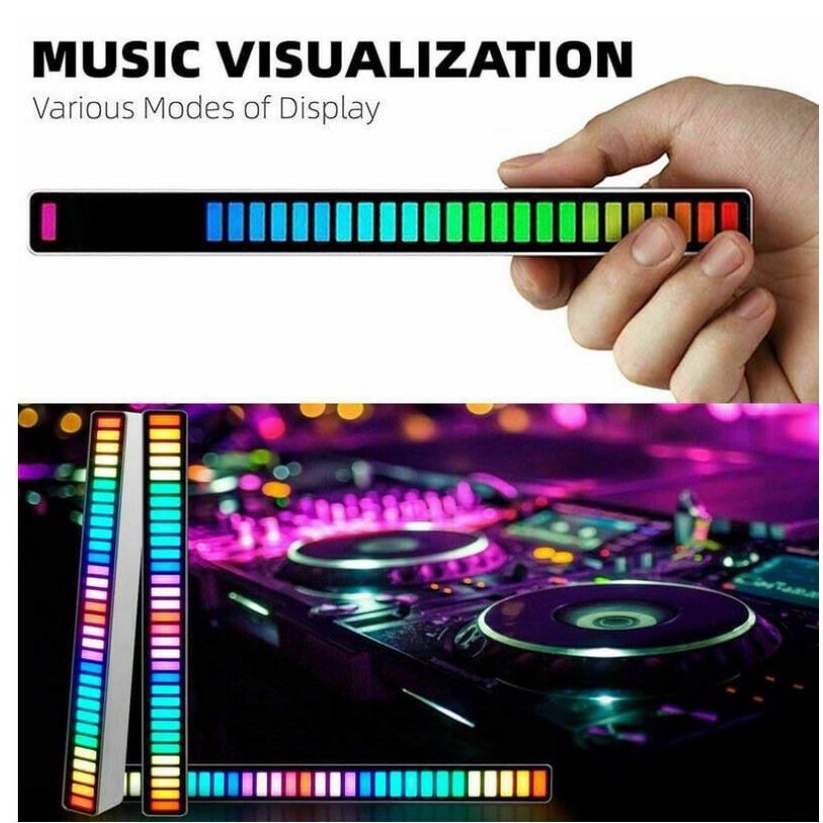 Lampu LED RGB bar D-08 Strip spectrum Audio Indicator voice / Music Sound Control harga Per 1 Pcs D08 - RGB