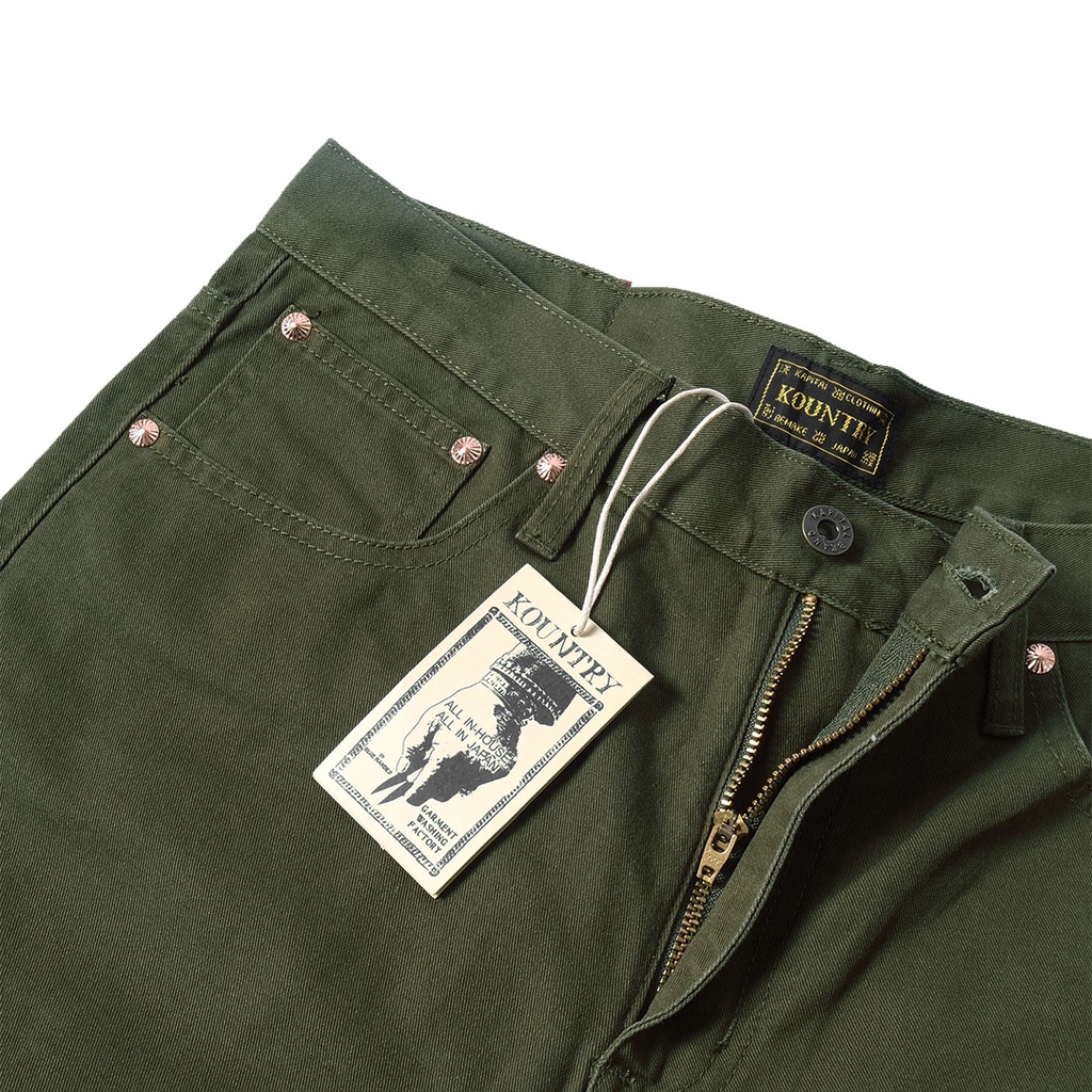Kapital Kountry Smiley Denim Pants Olive