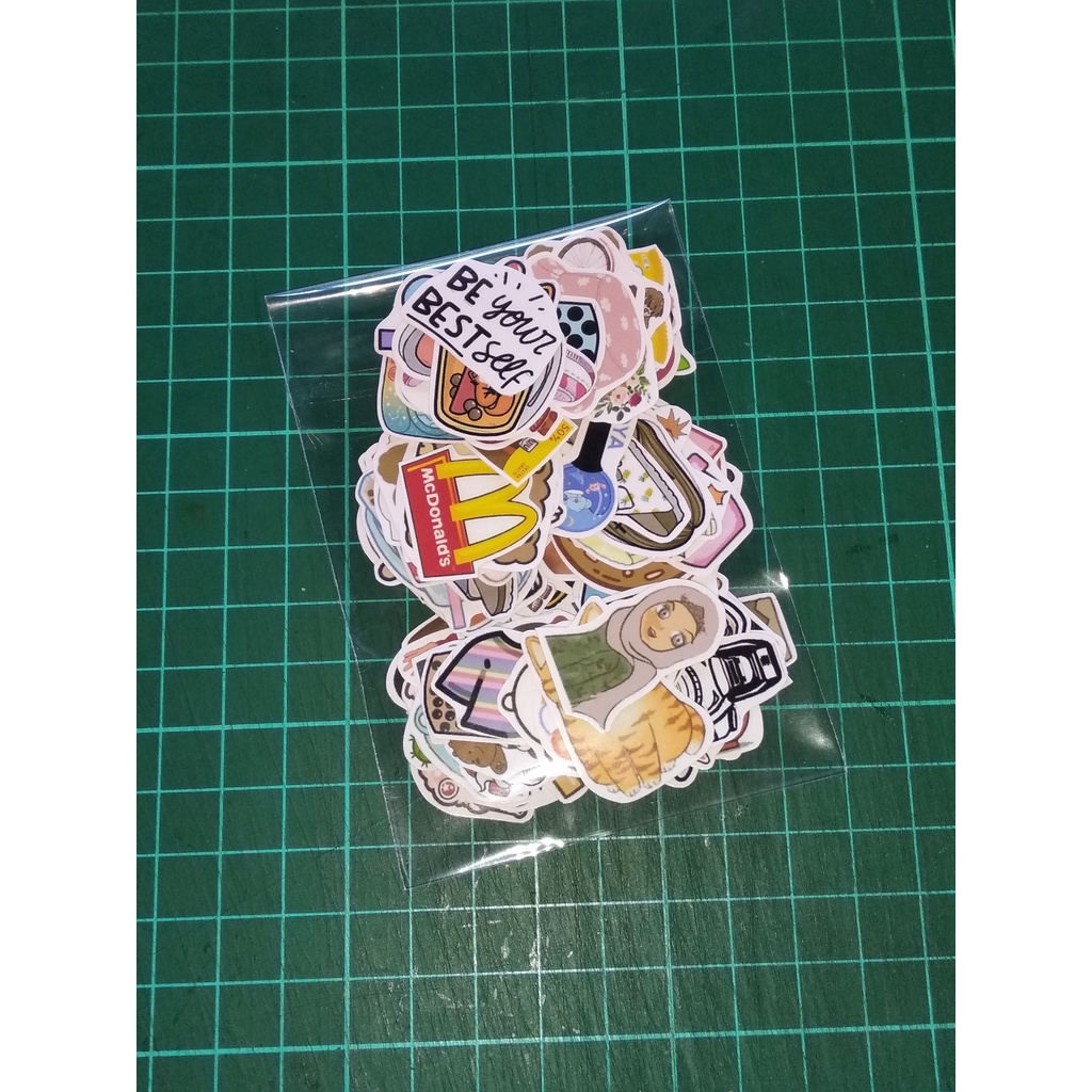 [102 pc STICKER] [50 pc STIKER] RANDOM | STICKER GLOSSY AESTHETIC | STICKER TUMBLR | STIKER HP | STIKER LAPTOP | STIKER LUCU-102 pc