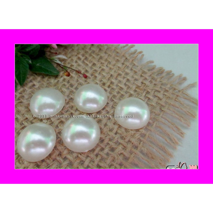 

Mutiara Belah 14 mm Broken White (MTB-020) WPC Bahan Craft