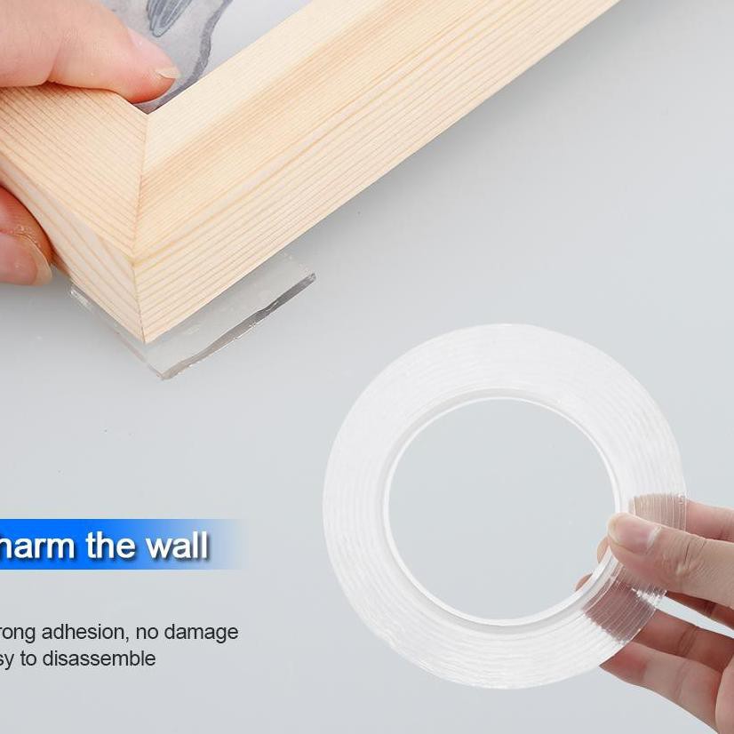 

☏ Double-Sided Adhesive Nano Tape Traceless Washable Removable Tapes Gel Sticker ✾