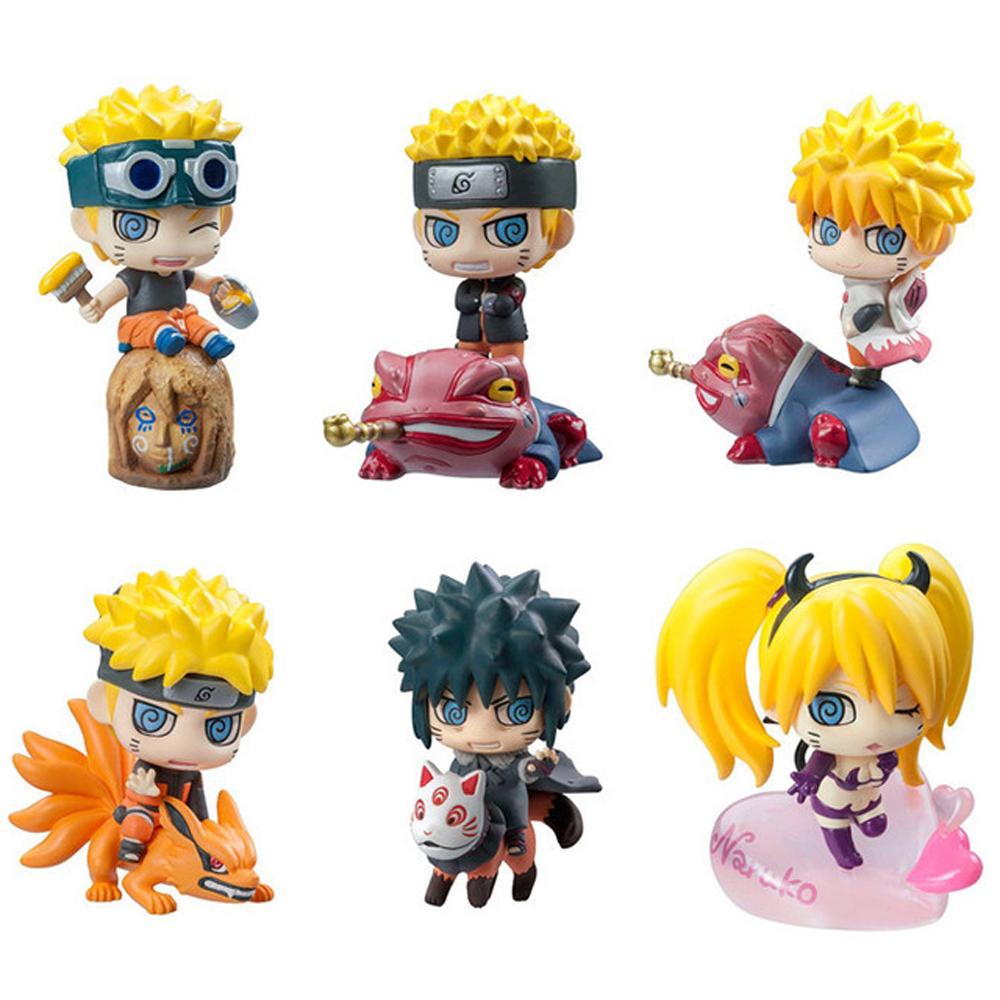 Lanfy Naruto Anime 6pcs/set Gaara Kakashi Collections Uzumaki Naruto