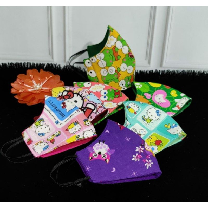 masker anak motif lucu 3 ply termurah terlaris