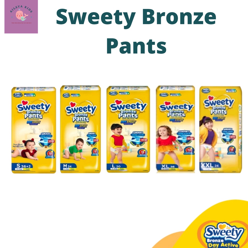 Sweety Bronze Pants S, M, L, XL, XXL Popok Celana Sweety S, M, L, XL, XXL