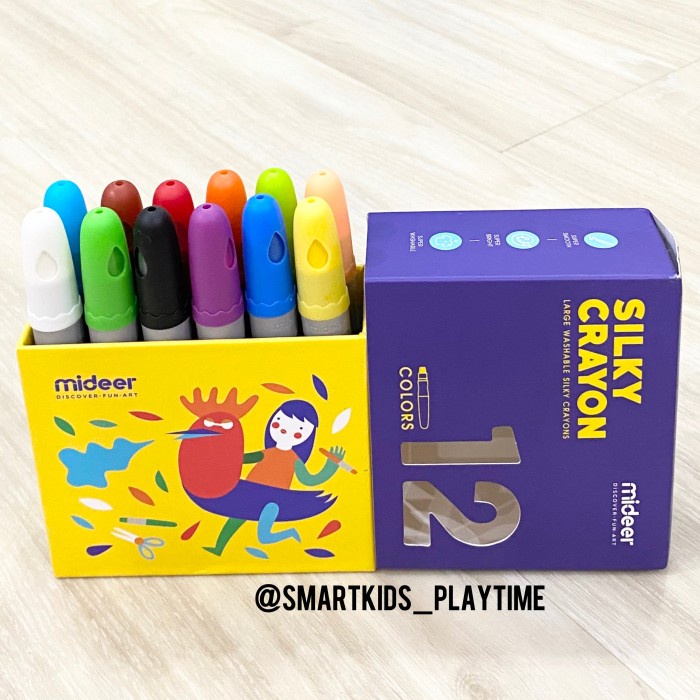 

(DISKON TERMURAH) Mideer Silky Crayon (isi 12)
