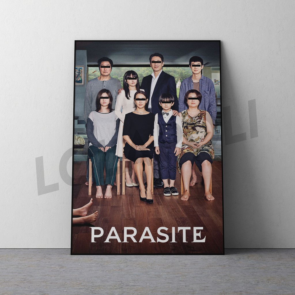 Hiasan Dinding Poster Kayu - Film Parasite