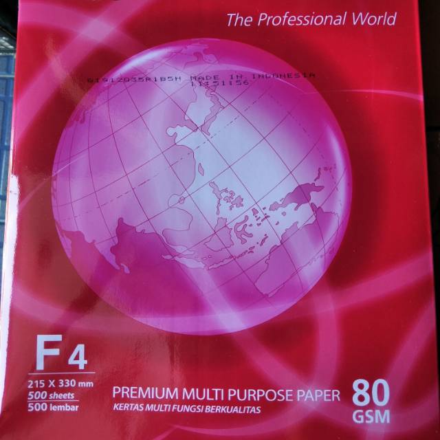 

Kertas HVS F4 80gr Bola Dunia