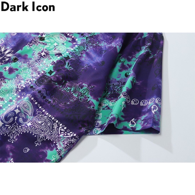 KEMEJA TYE DIE ABSTRAK IMPORT PRIA KOREA HAWAI AMERIKA ORIGINAL M-2XL HN87