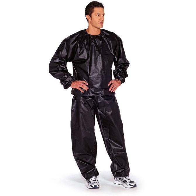 Jual Sauna Suit Size Xxl Baju Sauna Pembakar Lemak Hitam Shopee