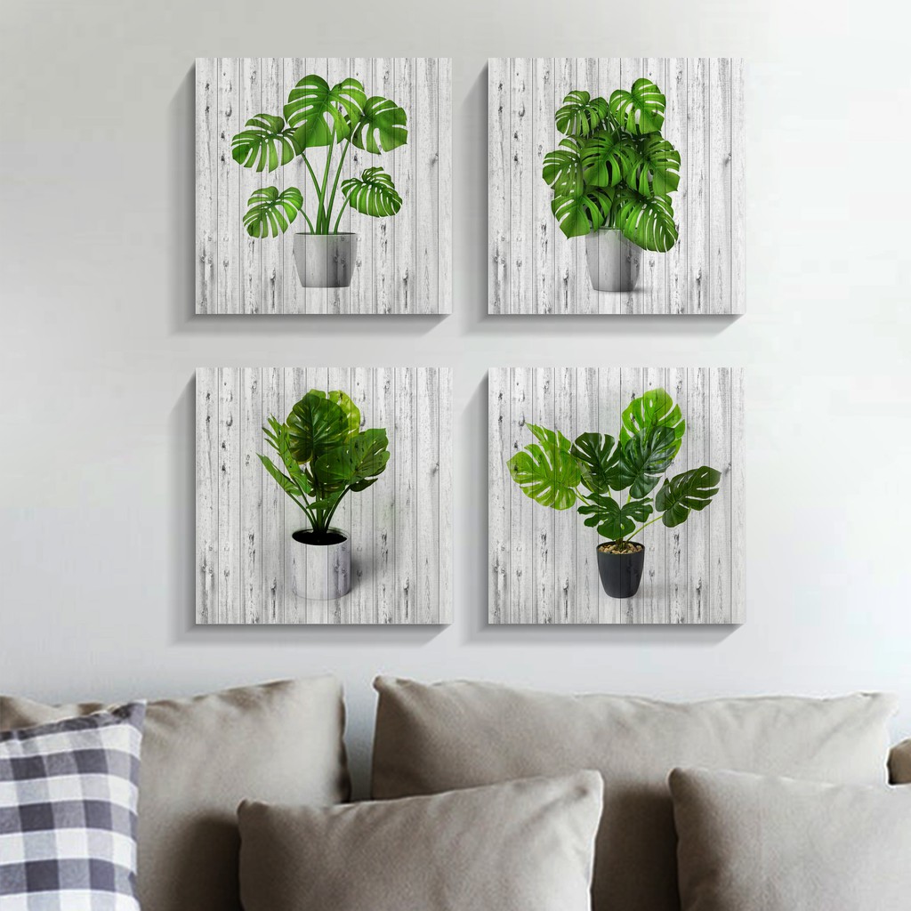 Walldecor omages pajangan dinding  daun monstera Shopee 