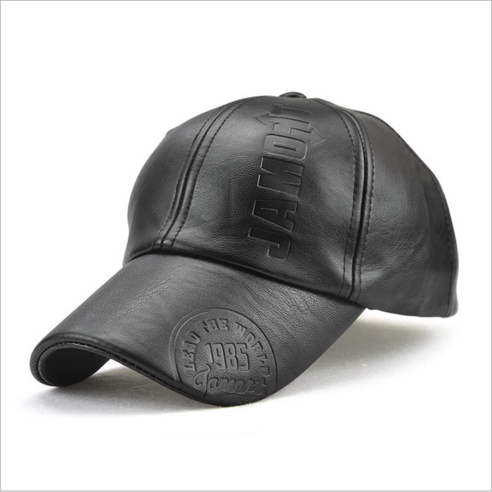 Topi Kulit Baseball Cap import Jamont TK03