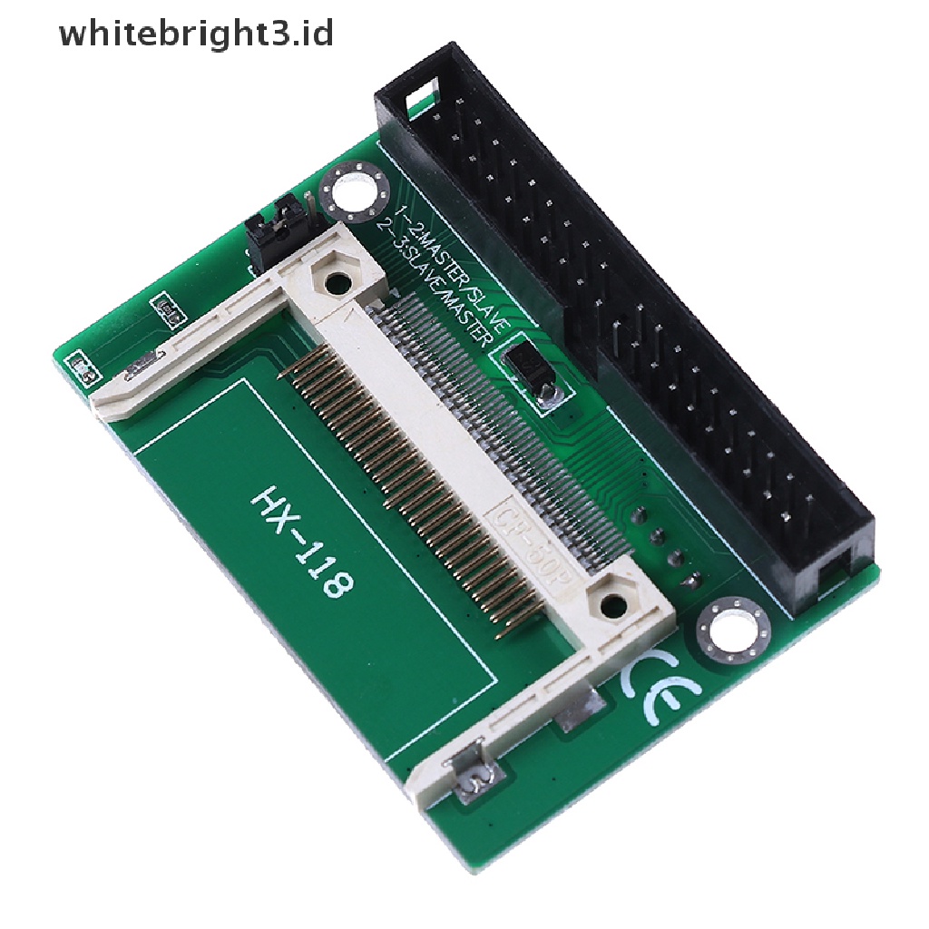 (whitebright3.id) 1pc Kartu adapter CF Ke 3.5 IDE 40Pin Male