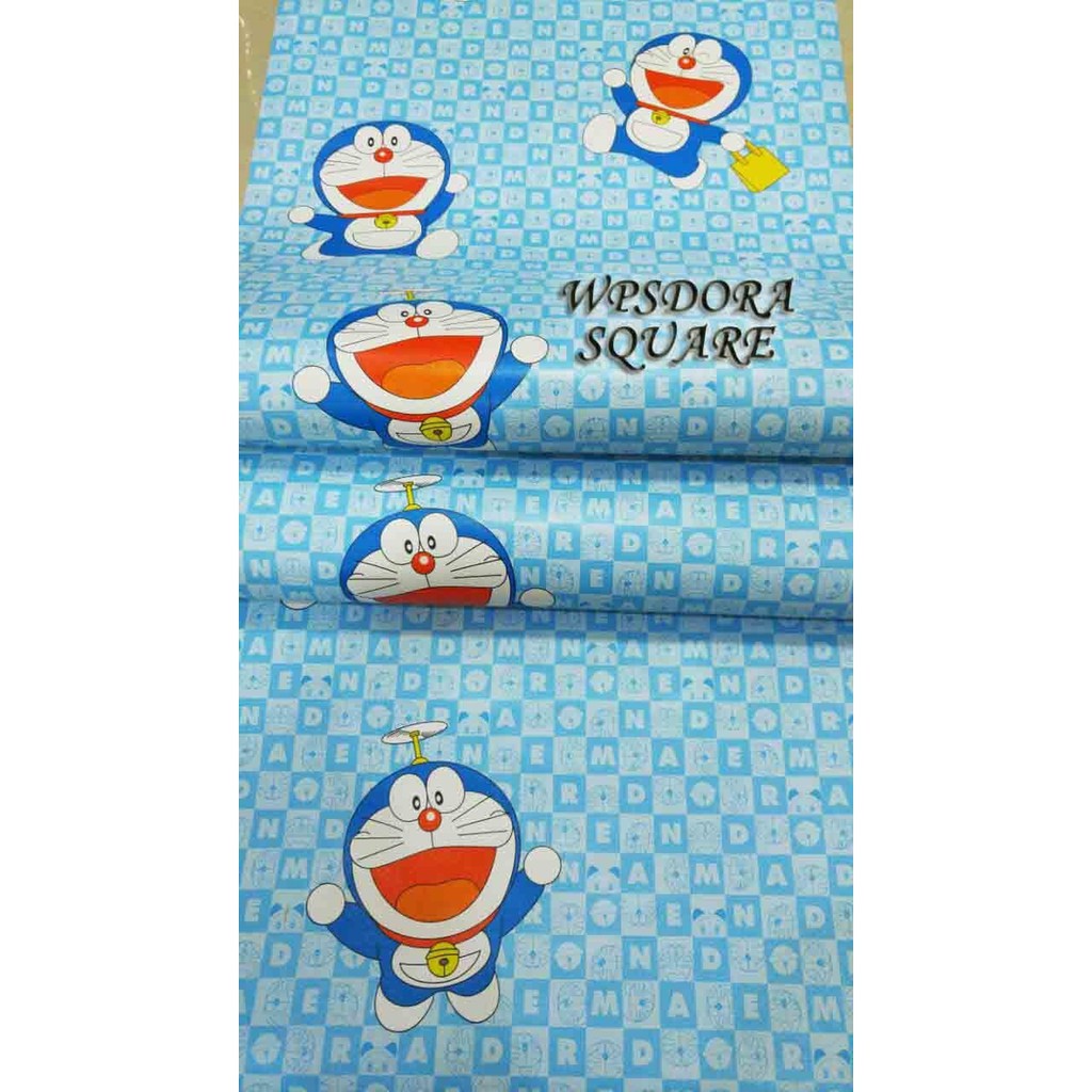 Wallpaper Dinding Kartun Doraemon Square Lucu ratudinding Stiker Dekorasi Hiasan Tembok Kamar Anak