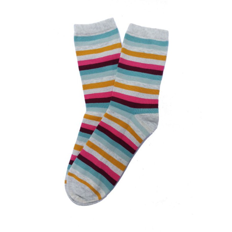 Kaos Kaki Garis Ekspor Katun 100% Wanita Kantor