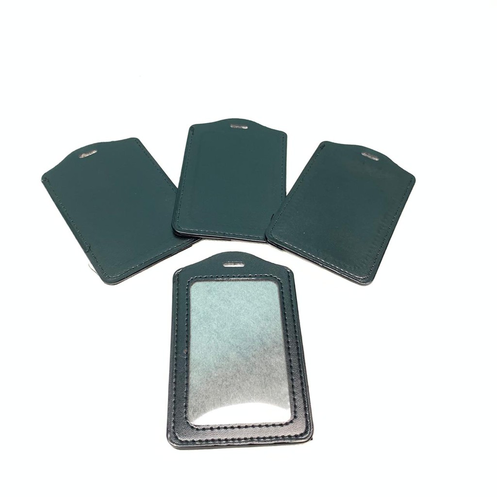 

Name tag holder / gantungan id card / warna menarik kulit sintetis hitam