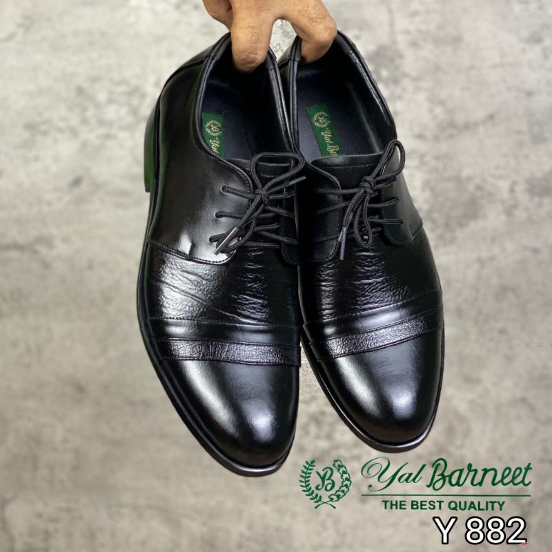 Sepatu Pantofel Pria Tali Formal Kulit Asli Sepatu Pentopel Kantor Pantopel Pesta Yal Barneet 882