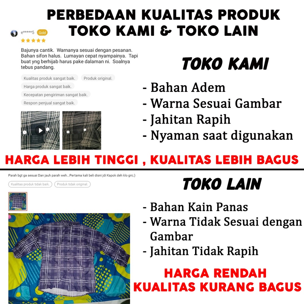 Kemeja Wanita Casual Lengan Panjang Model Longgar Motif Kotak-Kotak KoreaStyle Atasan M-3XL-7