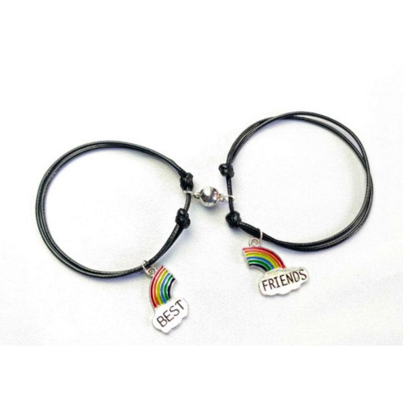 Gelang Couple Persahabatan / Gelang Tali Magnet / Gelang Korea
