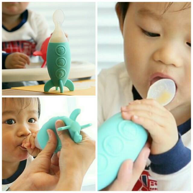 MARCUS AND MARCUS FEEDING SPOON DISPENSER - BOTOL SENDOK MPASI - SQUEEZE FEEDER