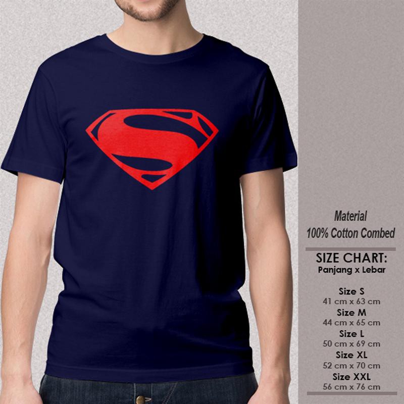  KAOS  SUPERHERO baju  distro  CUTTING SUPERMAN  NEW LOGO 