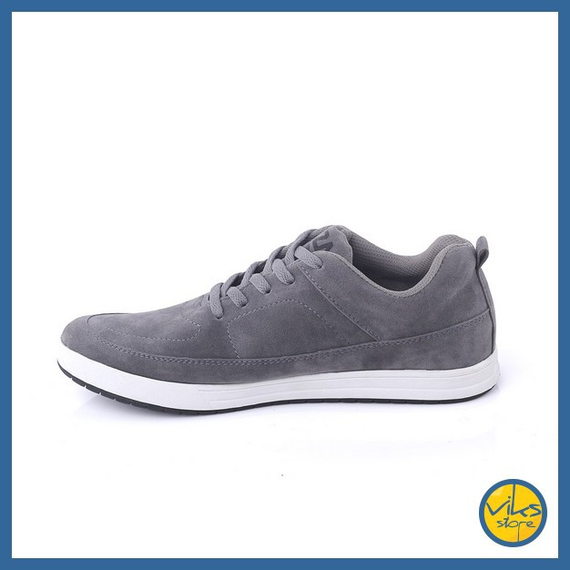 Sepatu Sneakers Pria Cowok Tali Style Casual Distro Kuzatura Original Bahan Suede Lokal Premium Elegan