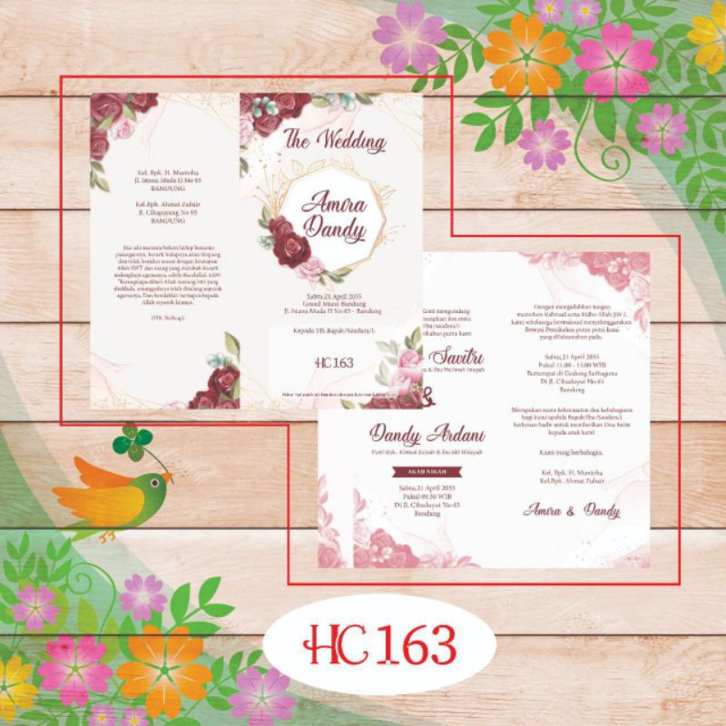 

Undangan Pernikahan Murah Seri HC 163