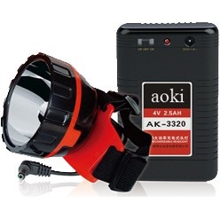 AOKI Senter kepala 2w led aki pinggang ak 3320s