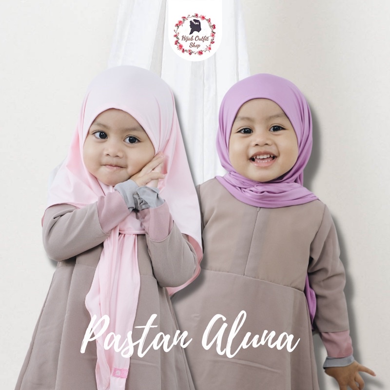 Pashmina instan anak Aluna / hijab anak jilbab anak