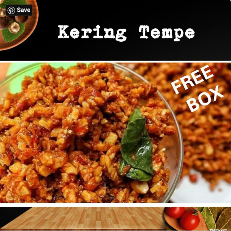 

kering tempe maknyuss 250 g kemasan box