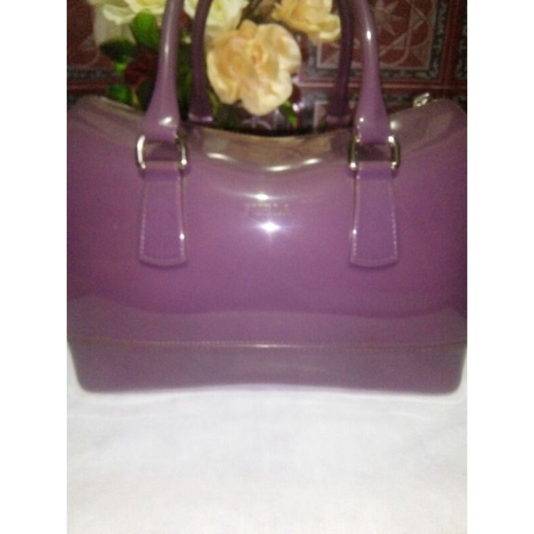 preloved furla jelly candy