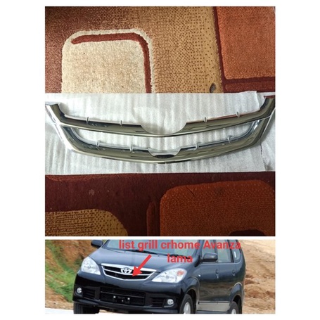 list crhome grill depan Avanza Xenia lama 2004 -2011 original