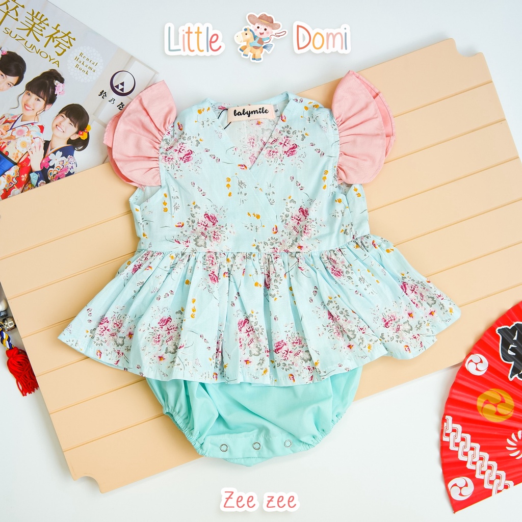 ZEE ZEE Romper Bayi ( Girl ) - Kimono Bayi - Jumper Bayi - Little Domi