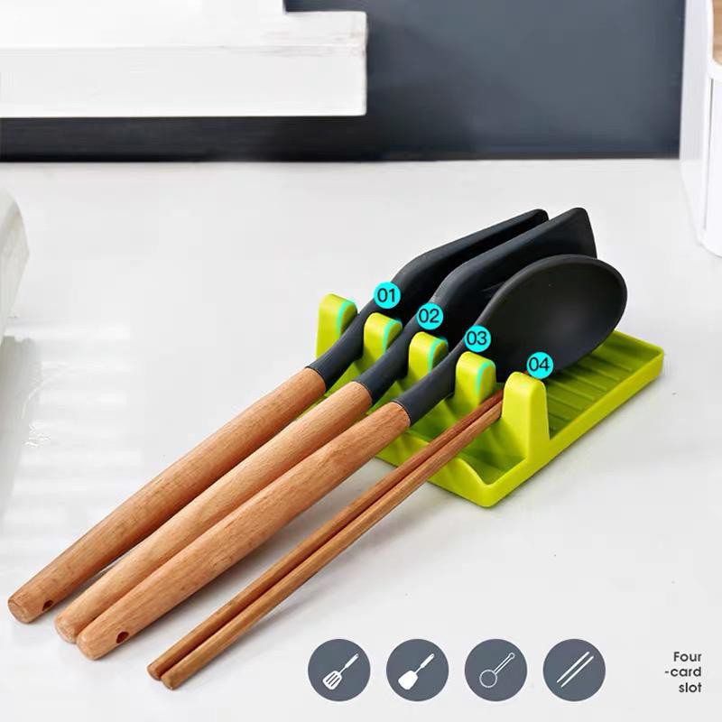 GM753 - Holder Peralatan Masak Rak Spatula/Alas Masak Sutil/Tutup Panci Multifungsi