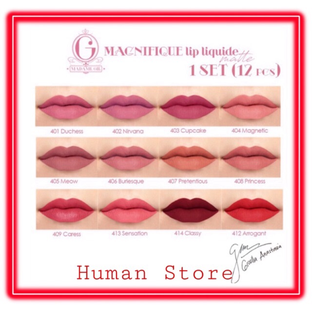 MADAME GIE MAGNIFIQUE LIP LIQUID CLASSIC - Madame gie lip matte madame gie lip cream lipstik gisel