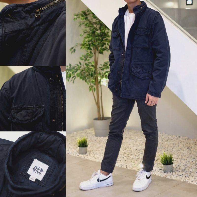 Jaket GAP Original Parka Hoodie Army Military Jacket
