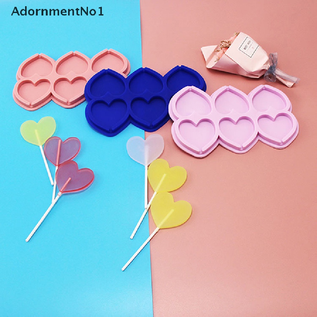 [AdornmentNo1] Silicone Lollipop Mold and Sticks Round Heart Star Shape Cake Decorating Tool [new]