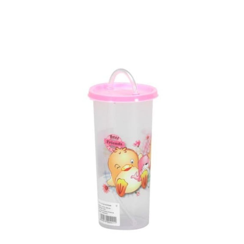 Lion Star GL-63 Cup C-3 W/Straw, Lion star GL-12 C-2 cup W/straw  gelas dan sedotan/botol minum balita