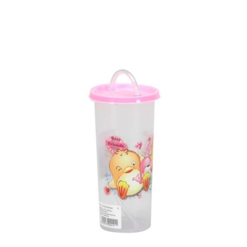 Lion Star GL-63 Cup C-3 W/Straw, Lion star GL-12 C-2 cup W/straw  gelas dan sedotan/botol minum balita