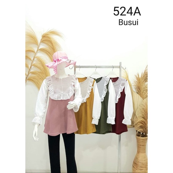 CHRISEDO ATASAN KNIT KOREA RUFFLE