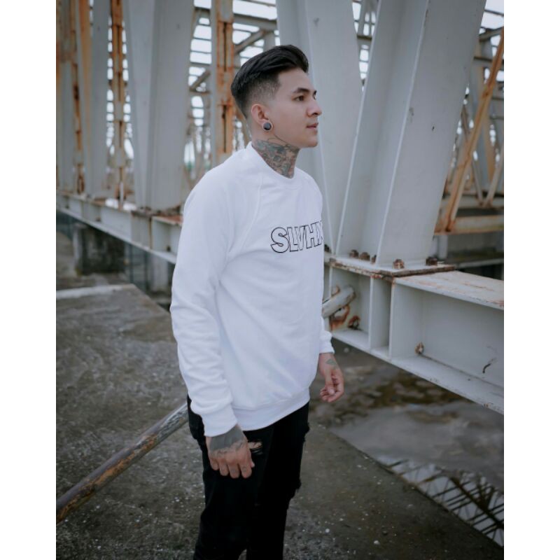 Crewneck Salviohexia Putih Crewneck Salvio Hexia Slvhx