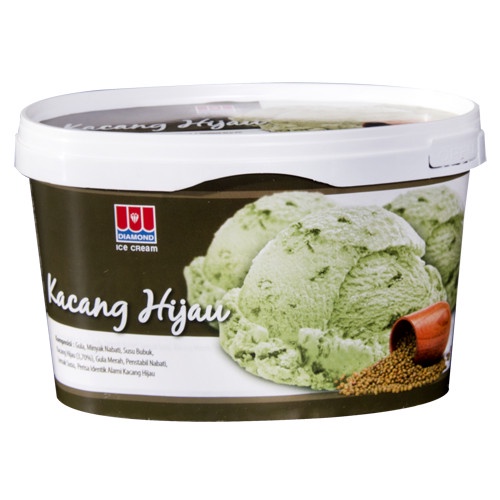 

Es Krim Diamond Kacang Hijau/Diamond Ice Cream Mung Bean 700 Ml